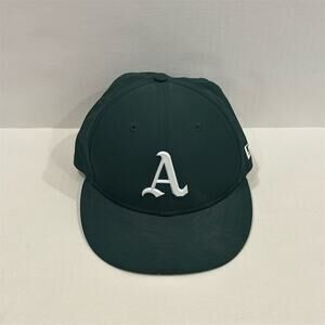 New Era 59FIFTY Oakland Athletics Fitted Hat Green Size 6 3/4